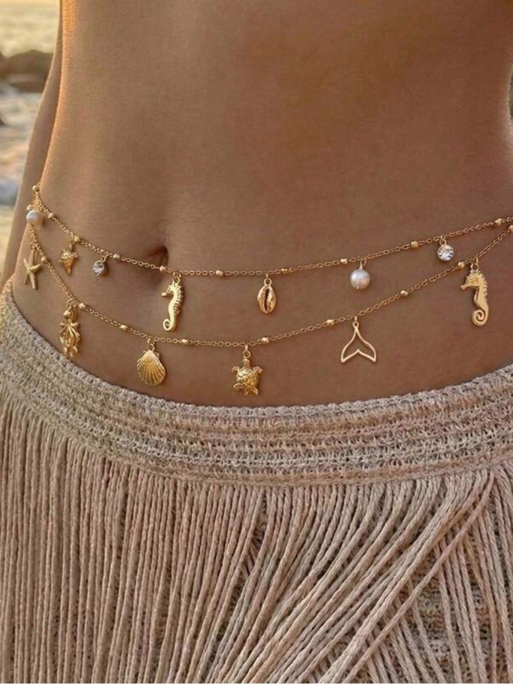 Boho belly chain Q1210